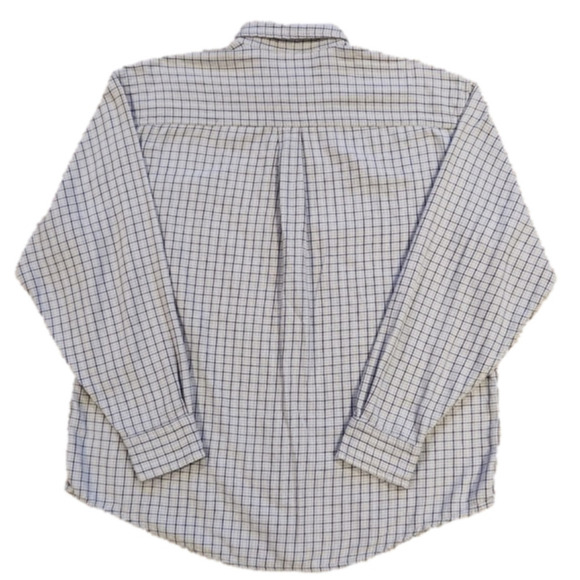 NORTHCREST Gray & White Plaid Button-Up Shirt - Picture 4 of 7